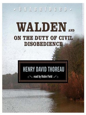 cover image of Walden and On the Duty of Civil Disobedience